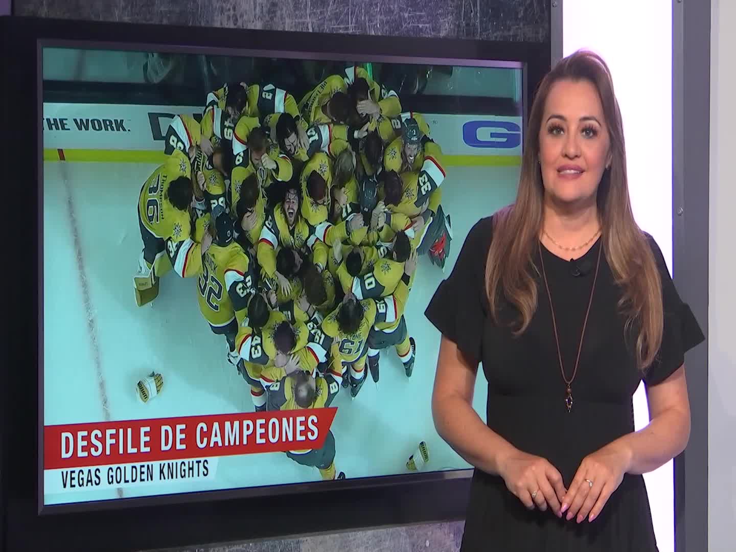 Golden Knights celebran campeonato en el Strip