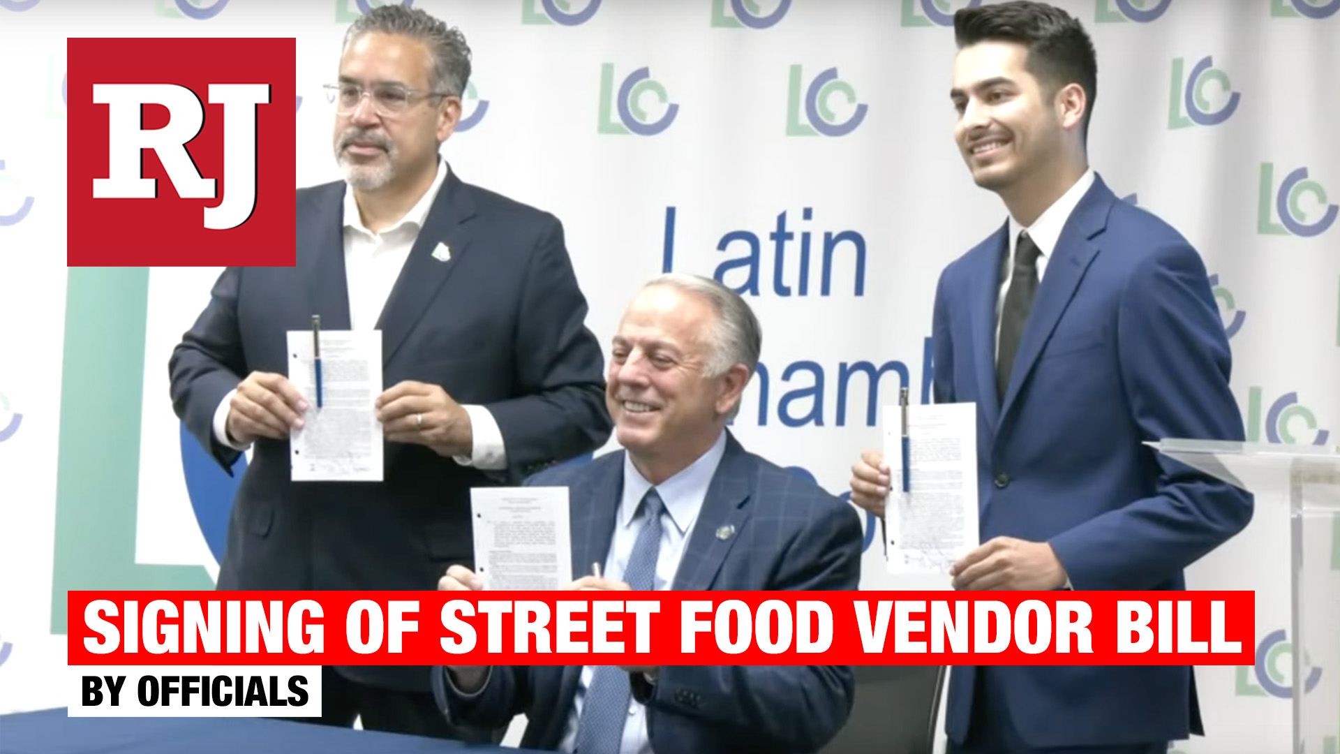 Signing of Street food vendor bill SB92