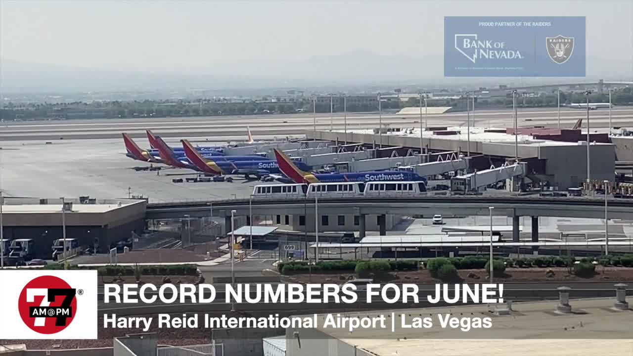 Vegas sees record June passengers