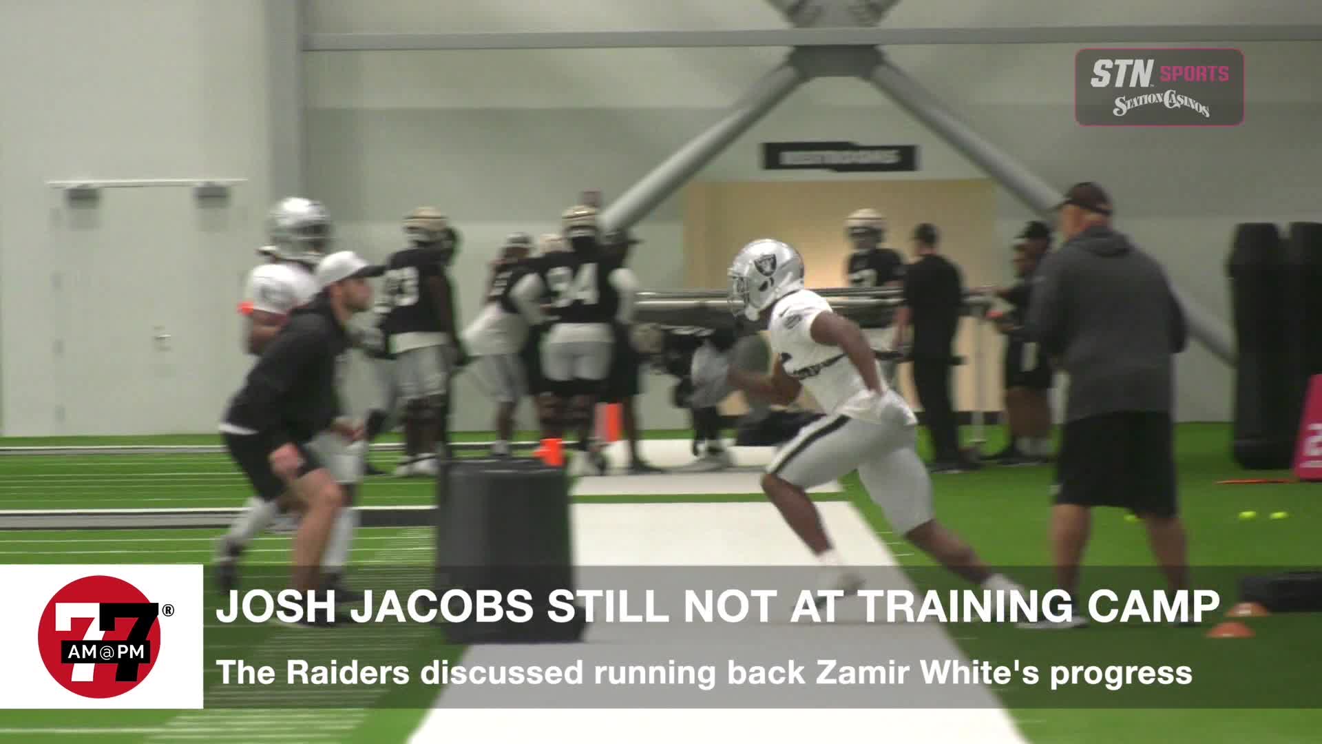 Josh Jacobs still a no show at training camp