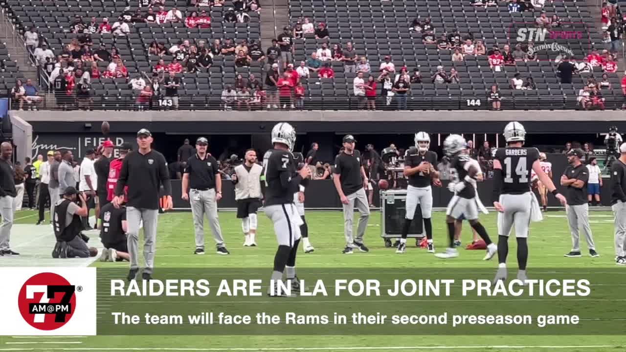 RAiders in LA for Joint practice with Rams