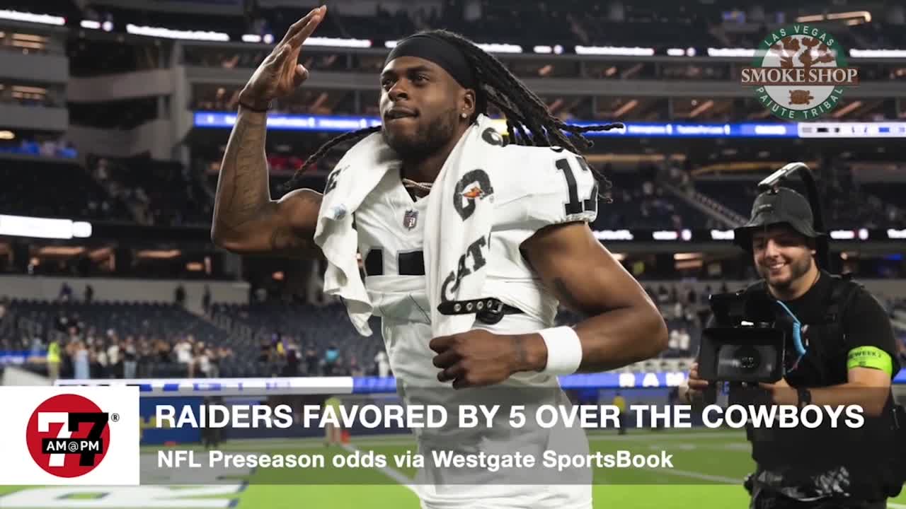 Raiders favored by 5 over the Cowboys