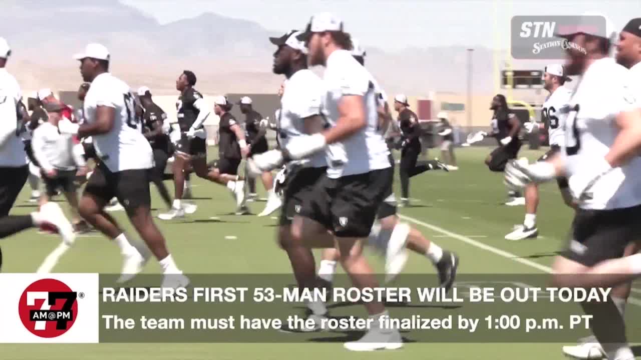 Raiders must cut down to a 53-man roster