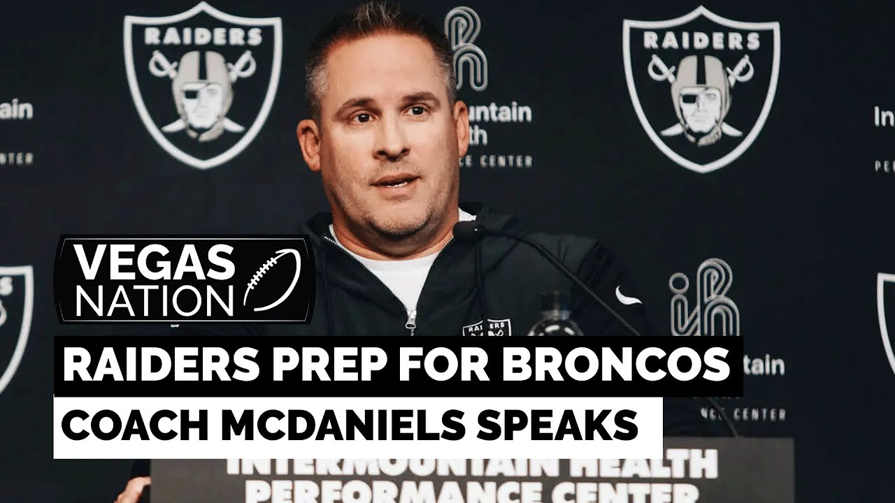 Raiders coach Josh McDaniels speaks