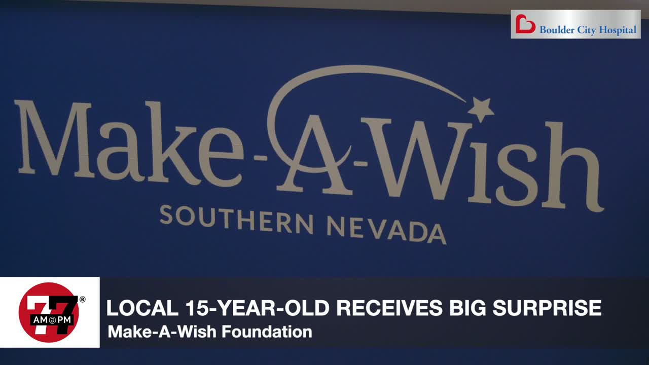 15 year old receives gifts from Make A Wish Southern Nevada