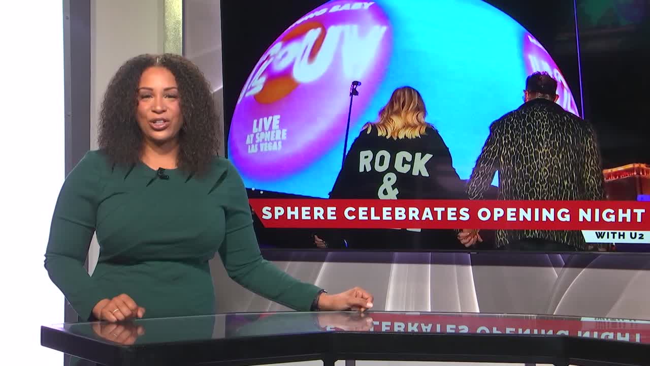 Sphere celebrates opening night in Las Vegas