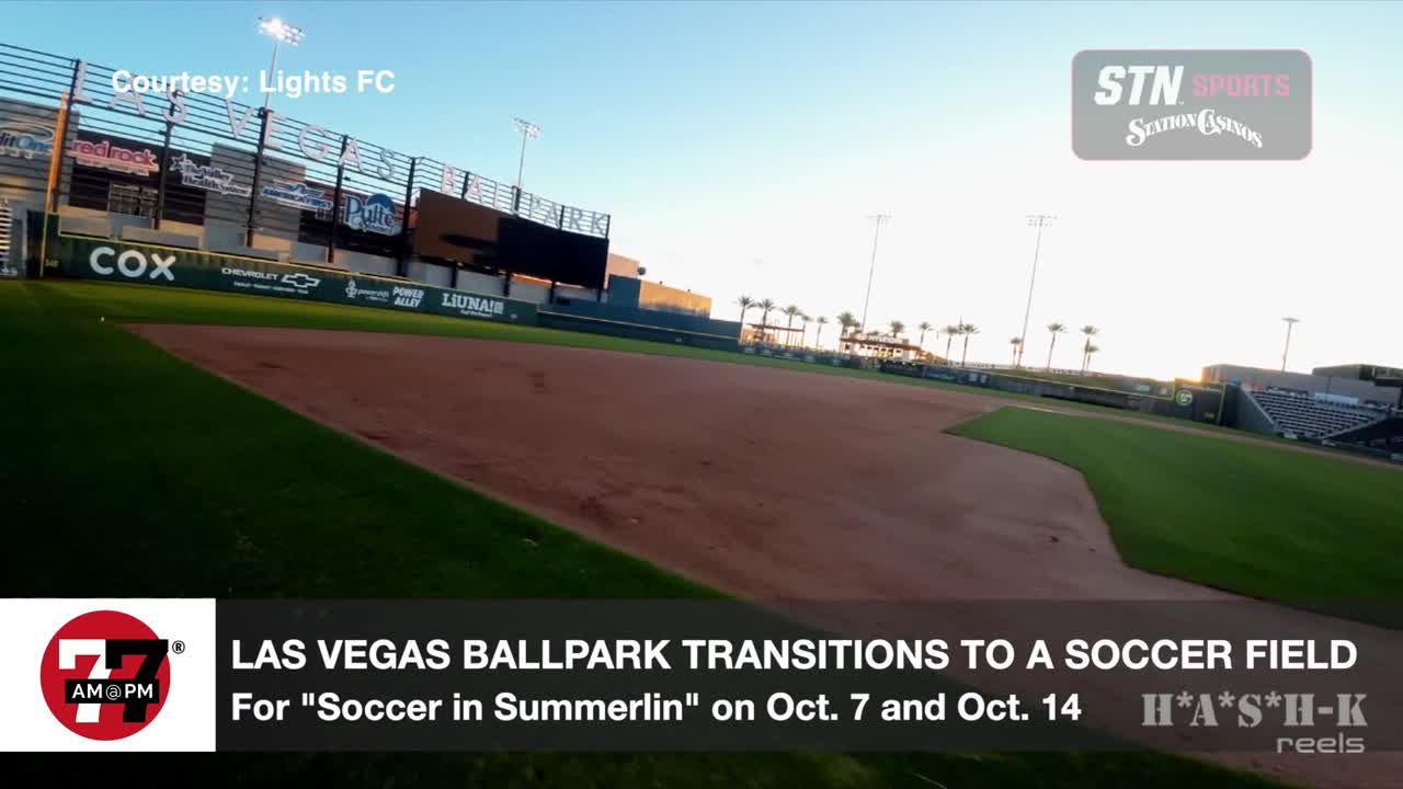 Las Vegas Ballpark temporarily transitions to soccer field
