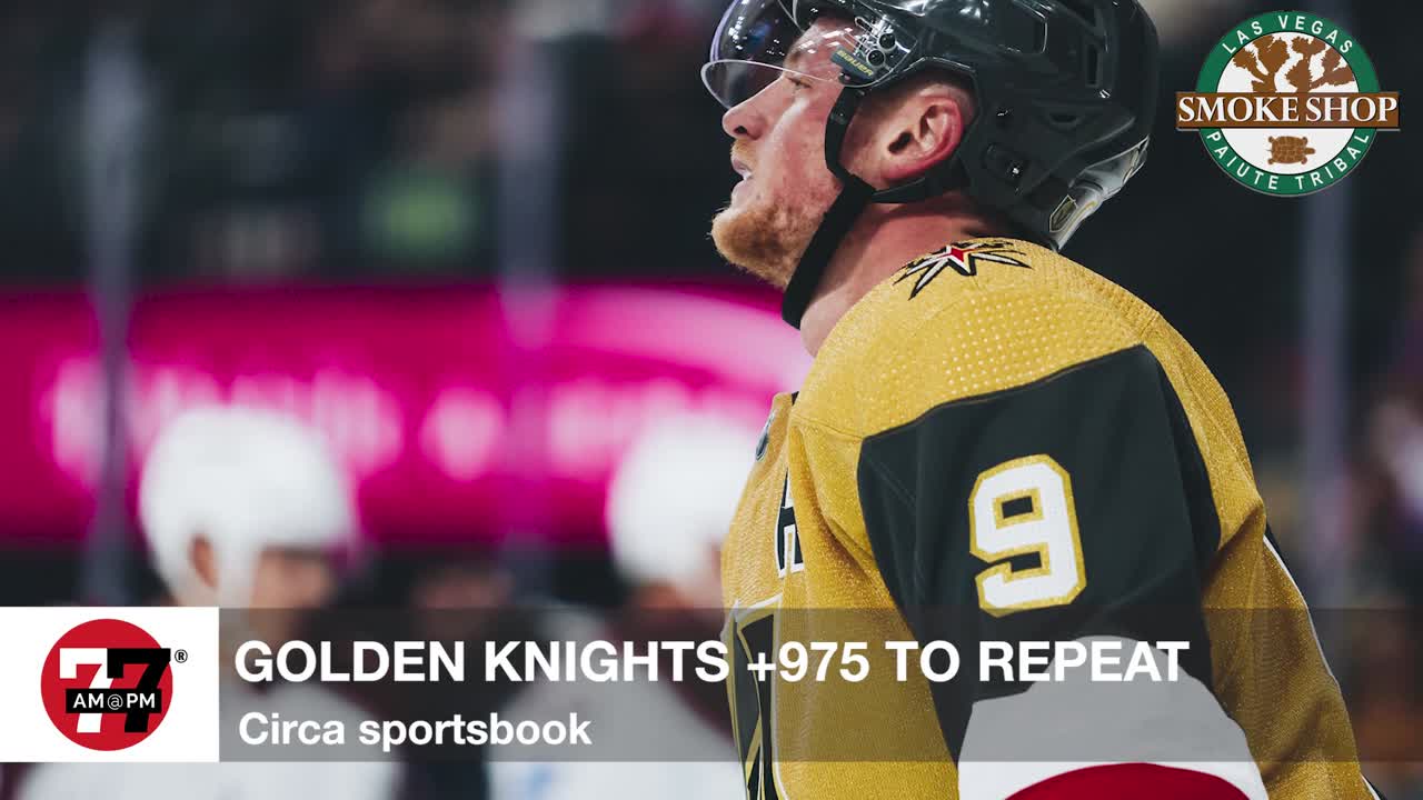 Golden Knights plus 975 to win Stanley Cup