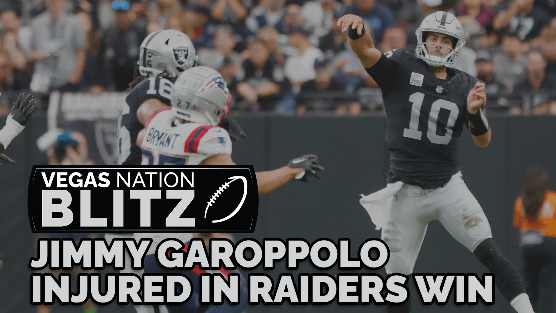 Jimmy Garoppolo injured as Raiders beat Patriots