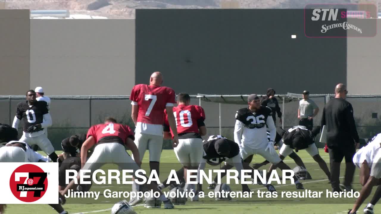 Jimmy Garoppolo regresa a entrenar a Raiders