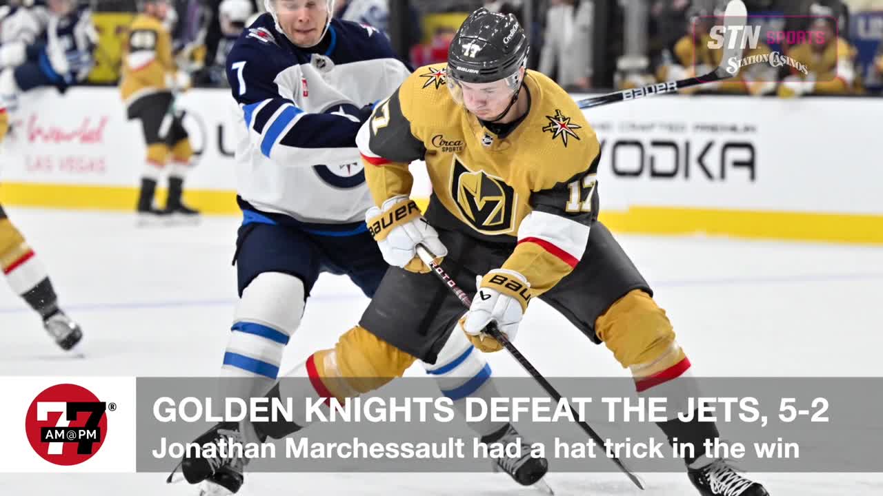 Golden Knights defeat the Jets, 5-2