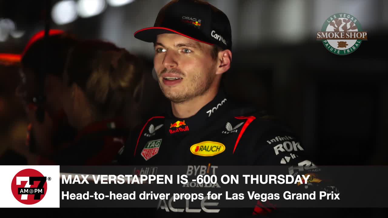 Max Verstappen is -600 favorite on Thursday
