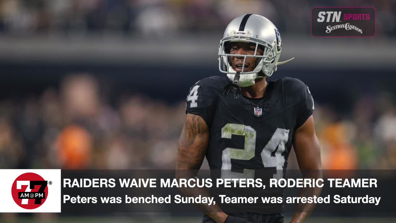 Raiders waive Roderic Teamers, Marcus Peters