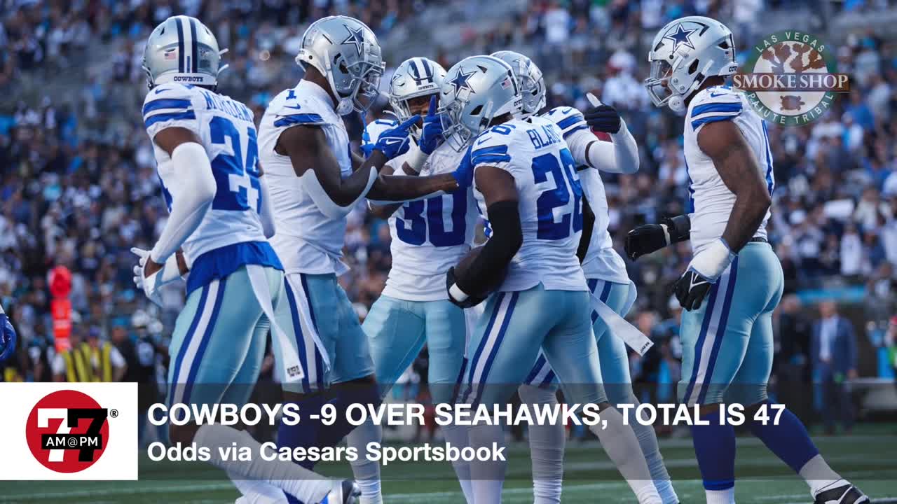 Cowboys -9 over Seahawks via Caesars Sportsbook