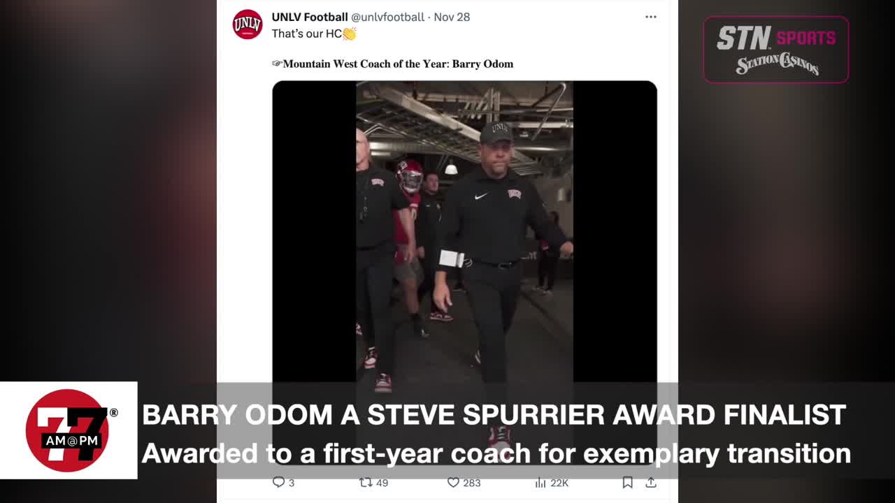UNLV football head coach is a Steve Spurrier award finalist