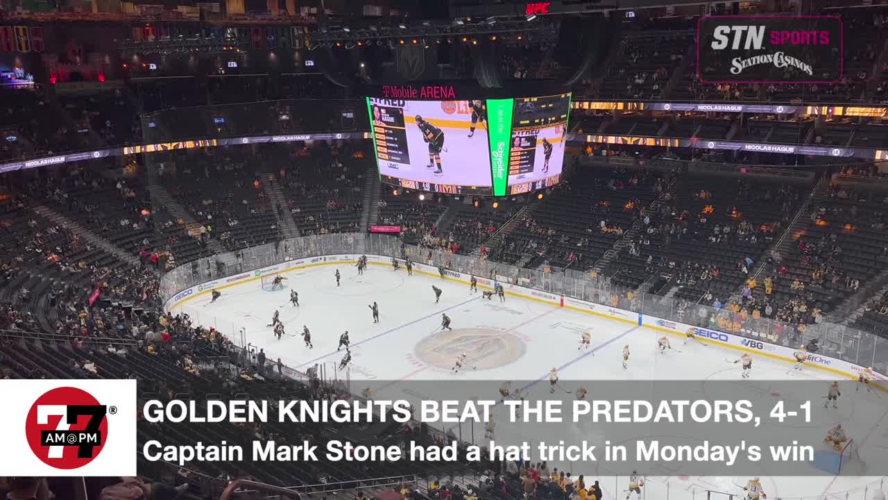 Golden Knights defeat the Predators, 4-1