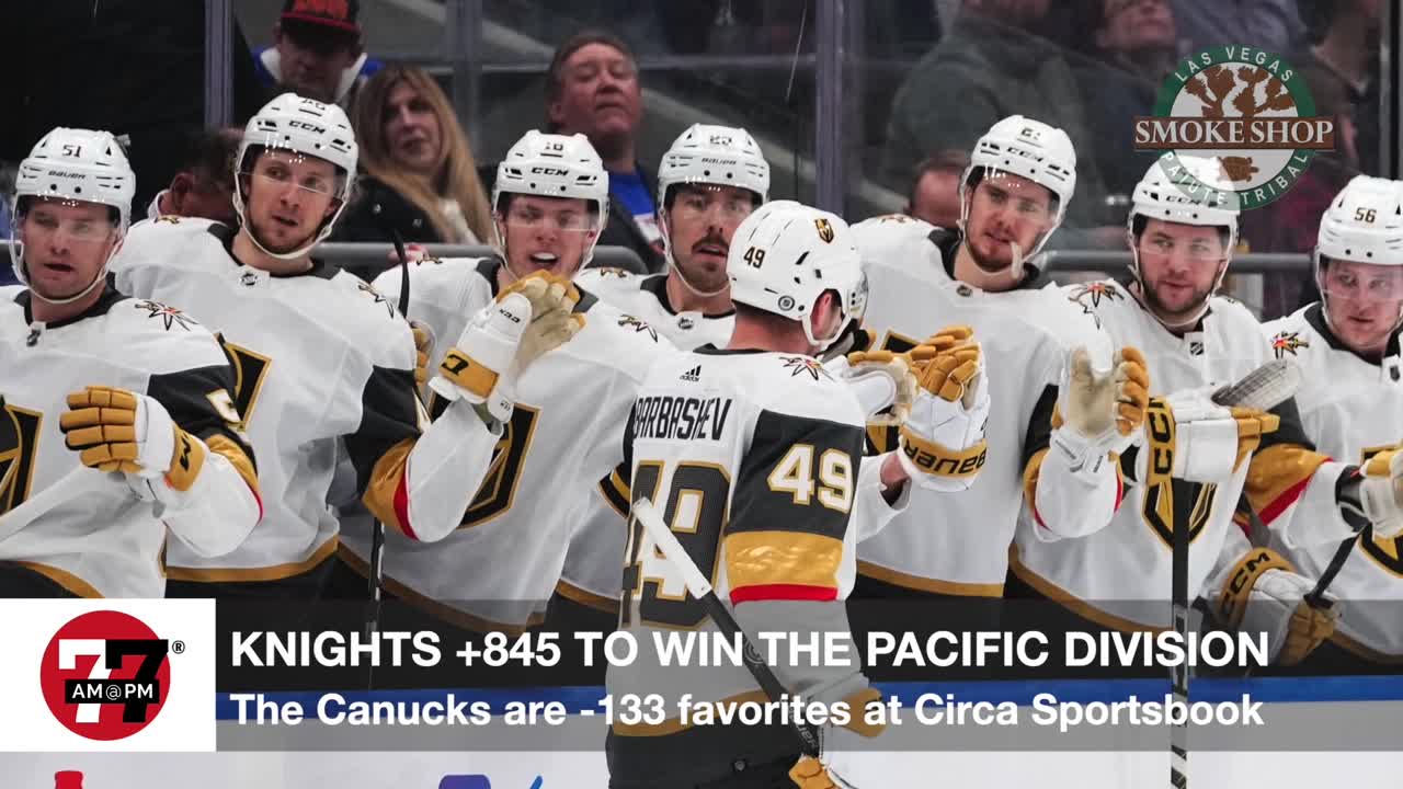 Golden Knights odds to win the Pacific Division
