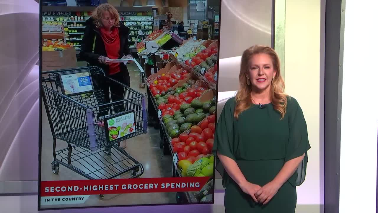 Second-highest grocery spending in country