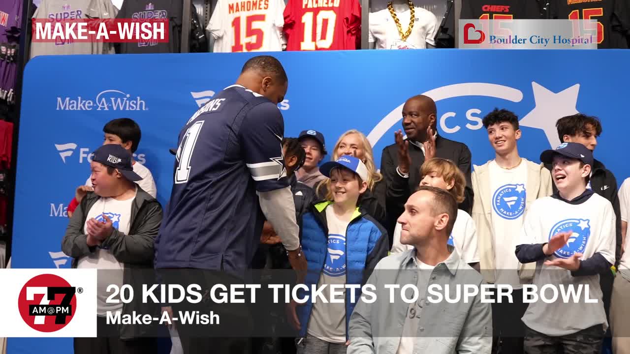 20 Make-A-Wish Kids heading to Super Bowl