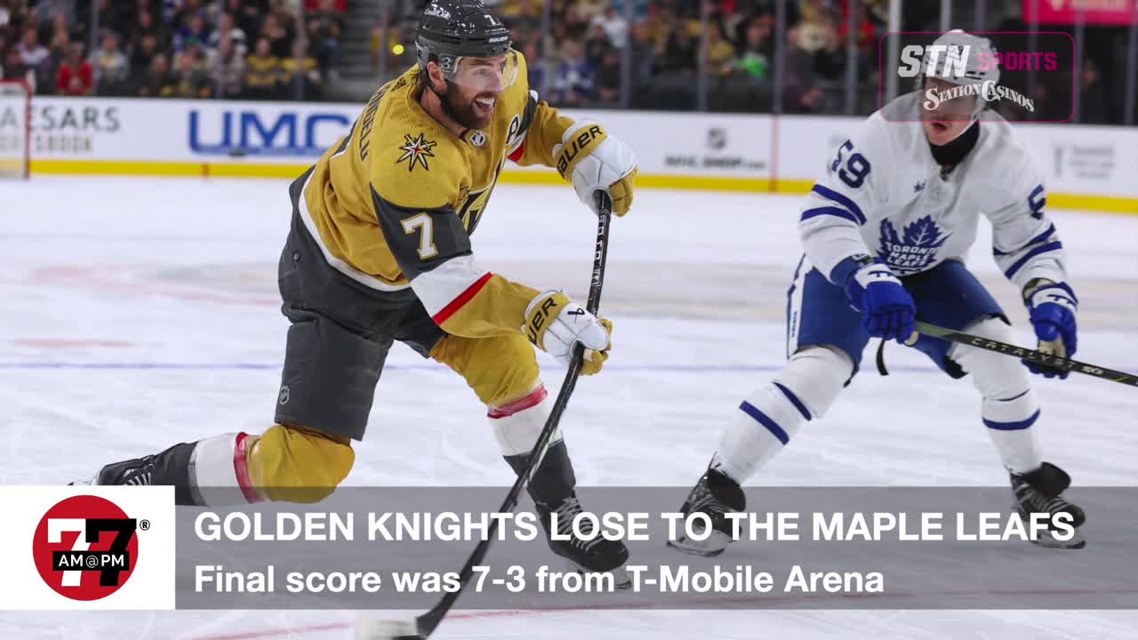 Golden Knights lose to the Maple Leafs