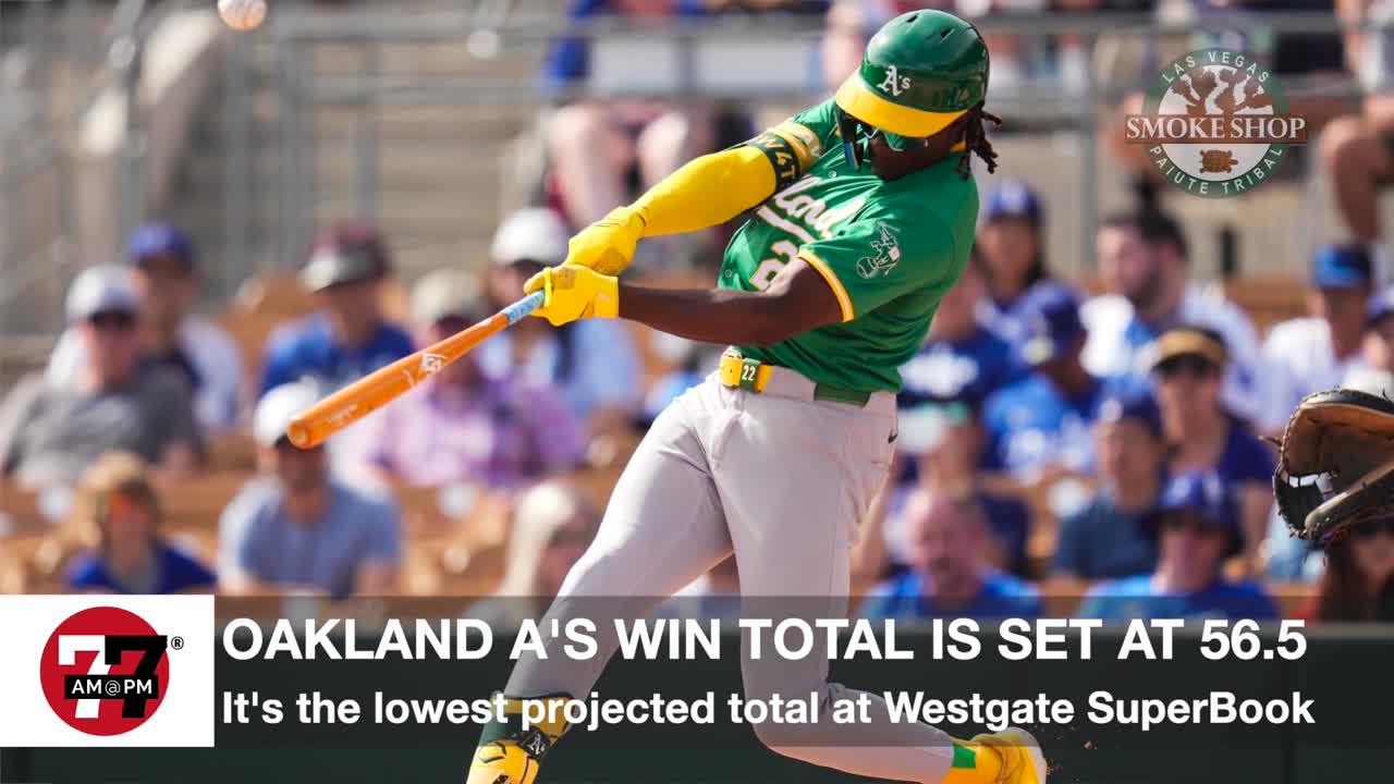 Oakland A's win total set at 56.5