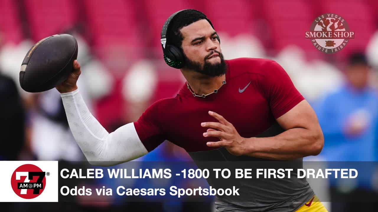 Caleb Williams minus 1800 to be first drafted