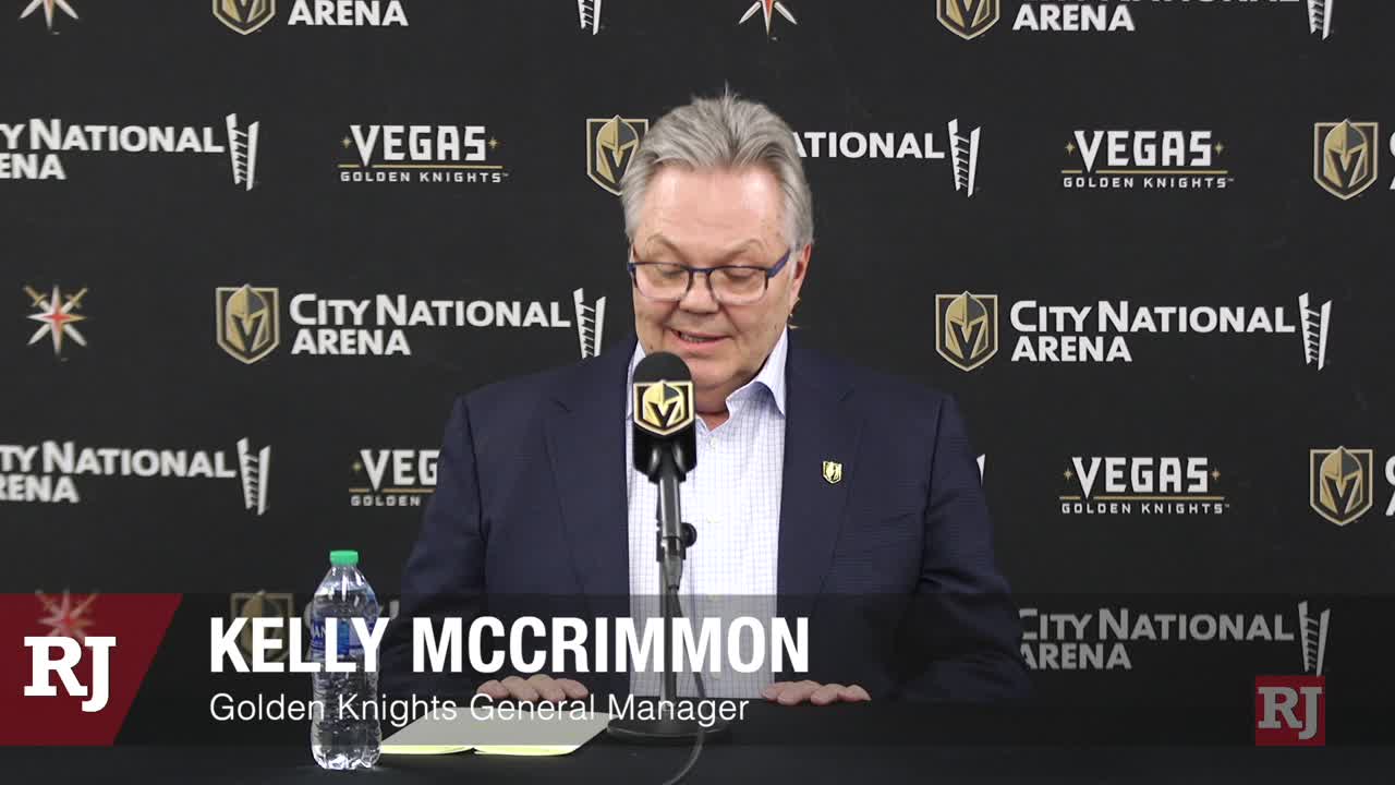 Golden Knights update: McCrimmon on the team’s trades, injuries