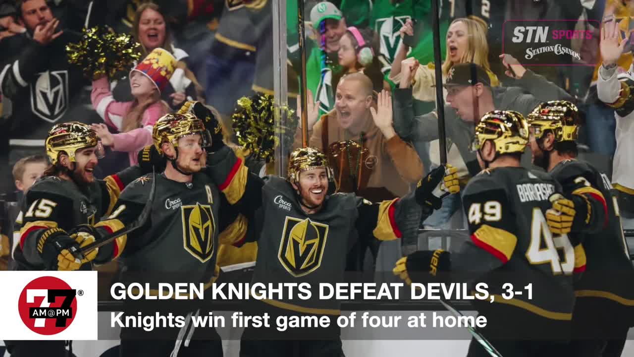 Golden Knights defeat Devils, 3-1