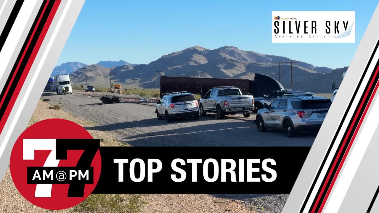 3 people killed in crash involving semi-truck northeast of Las Vegas