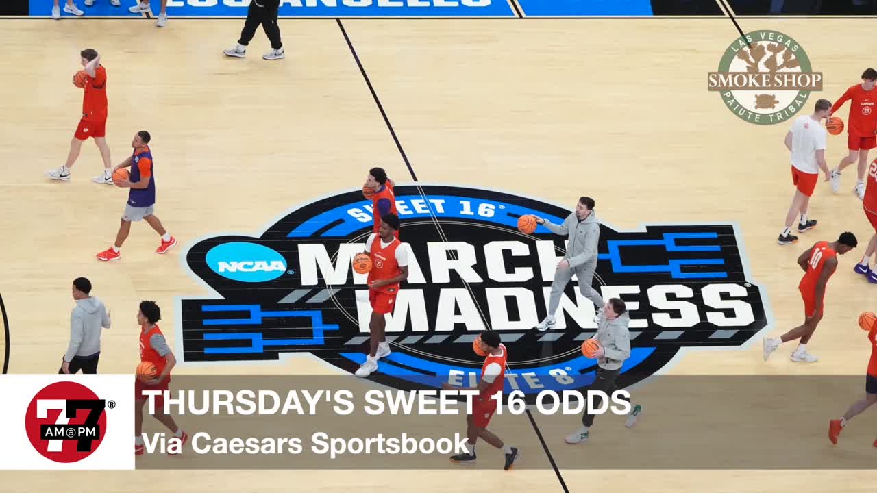 Thursday's Sweet 16 odds