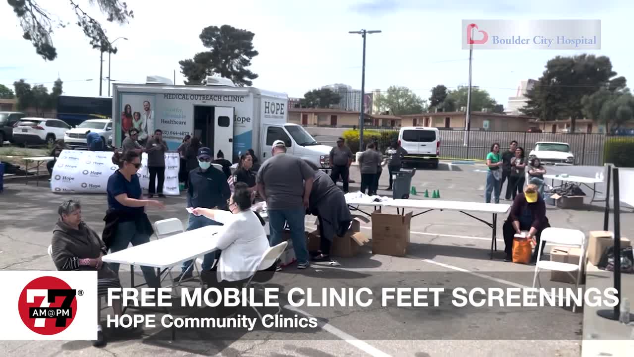 Free Mobile Clinic feet screenings