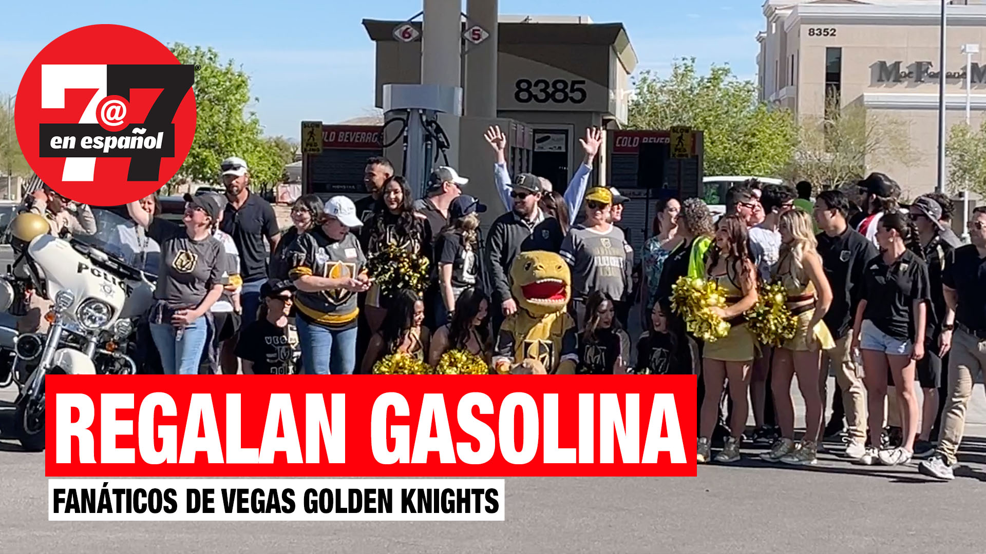 Noticias de Las Vegas | Regalan gasolina a fanáticos de Vegas Golden Knights