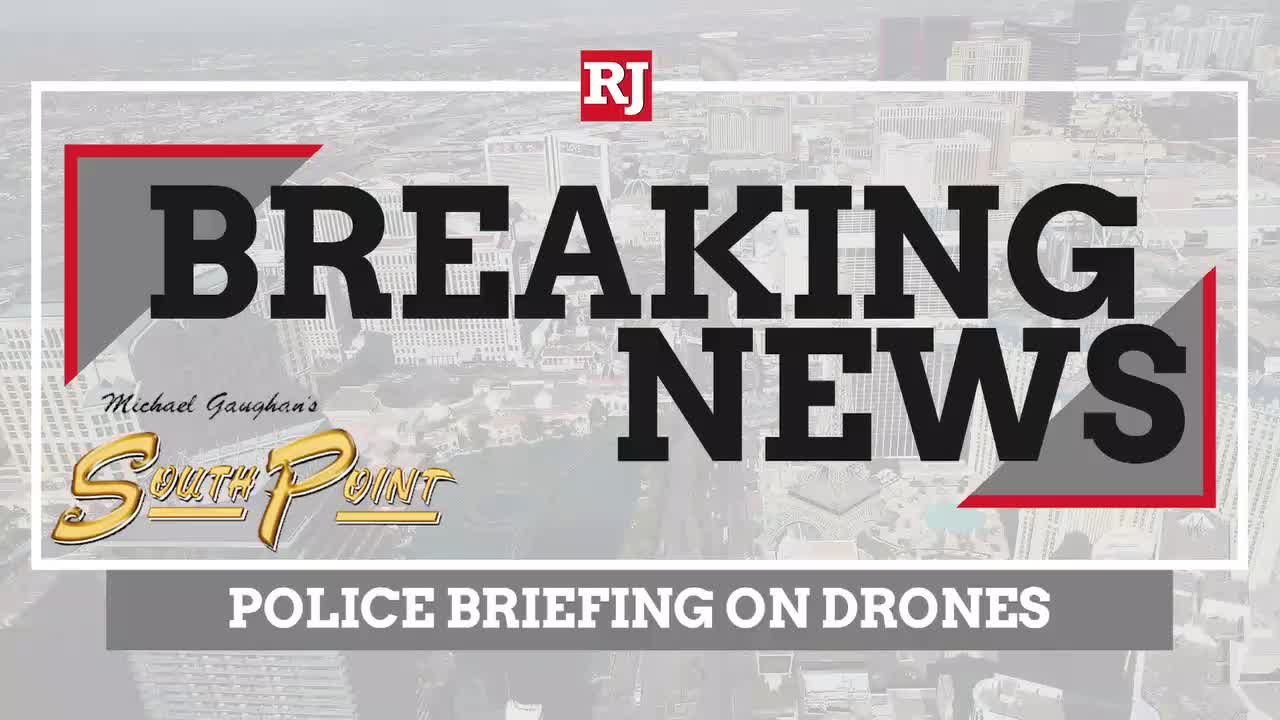 Las Vegas police briefing on drones