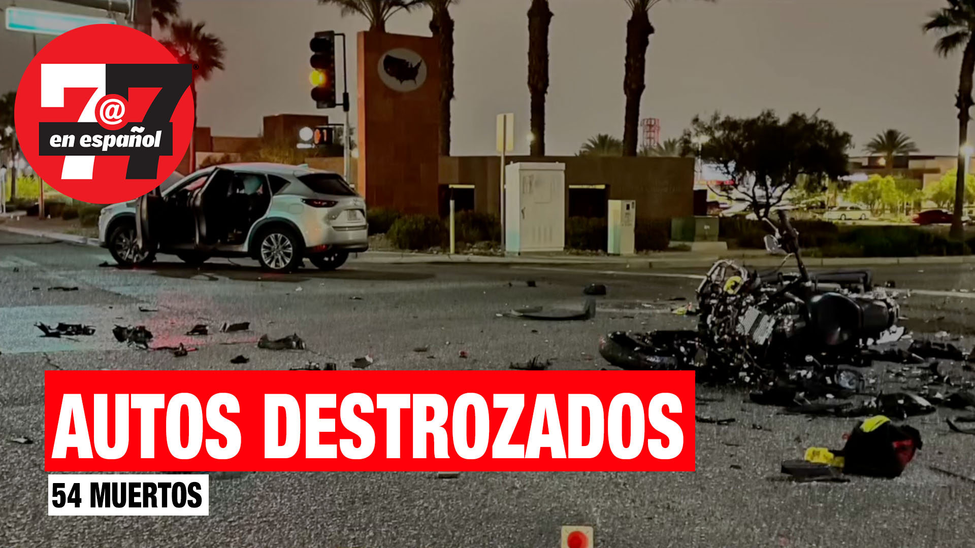 Noticias de Las Vegas | Vídeo de vehículos destrozados en accidentes