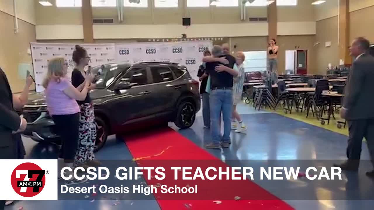CCSD gifts teacher new car