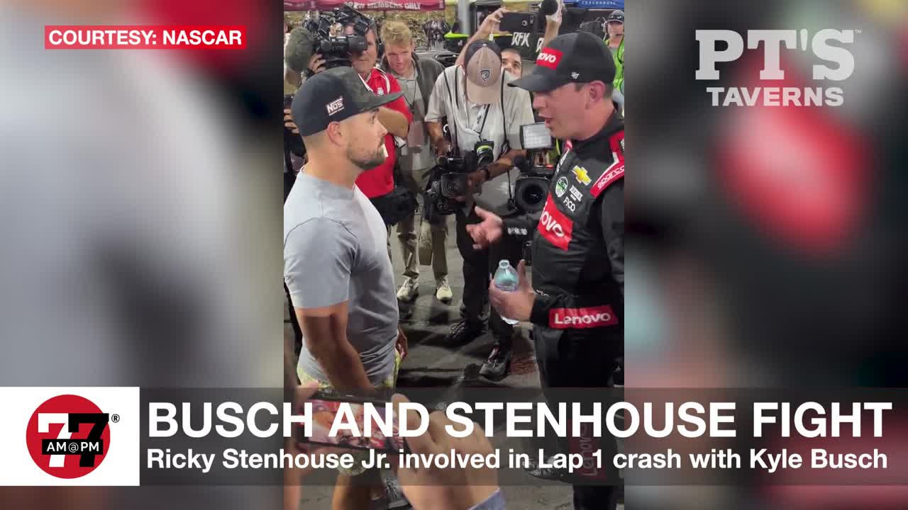 Busch and Stenhouse fight