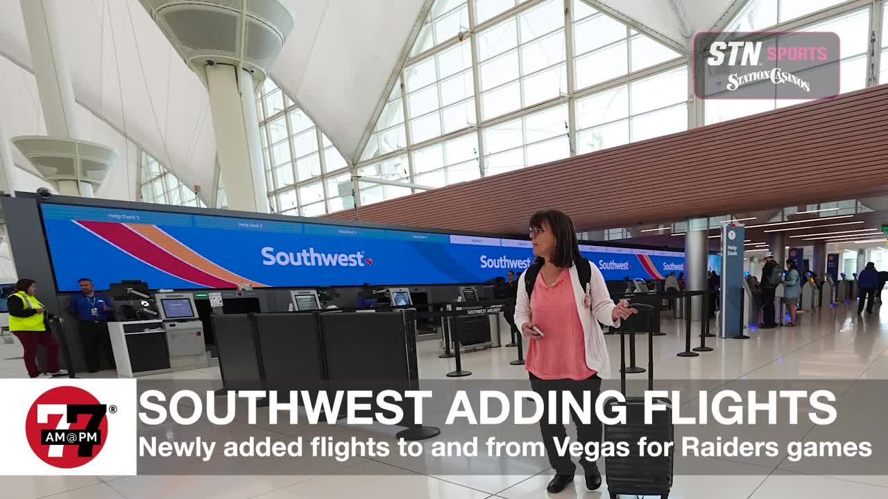 Southwest adding flights to Las Vegas for 4 Raiders' games
