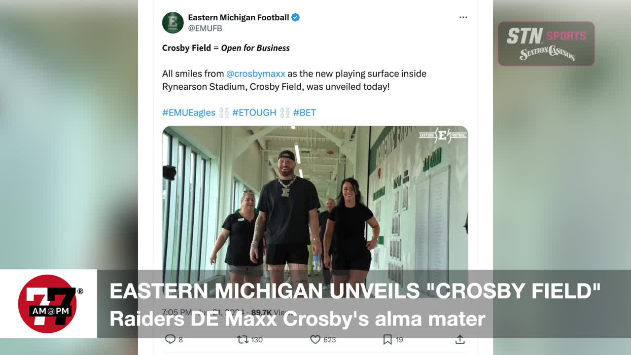 Eastern Michigan unveils “Crosby Field”