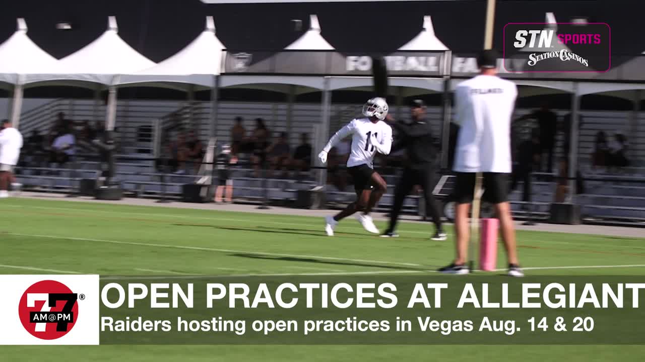 Raiders open practices at Allegiant