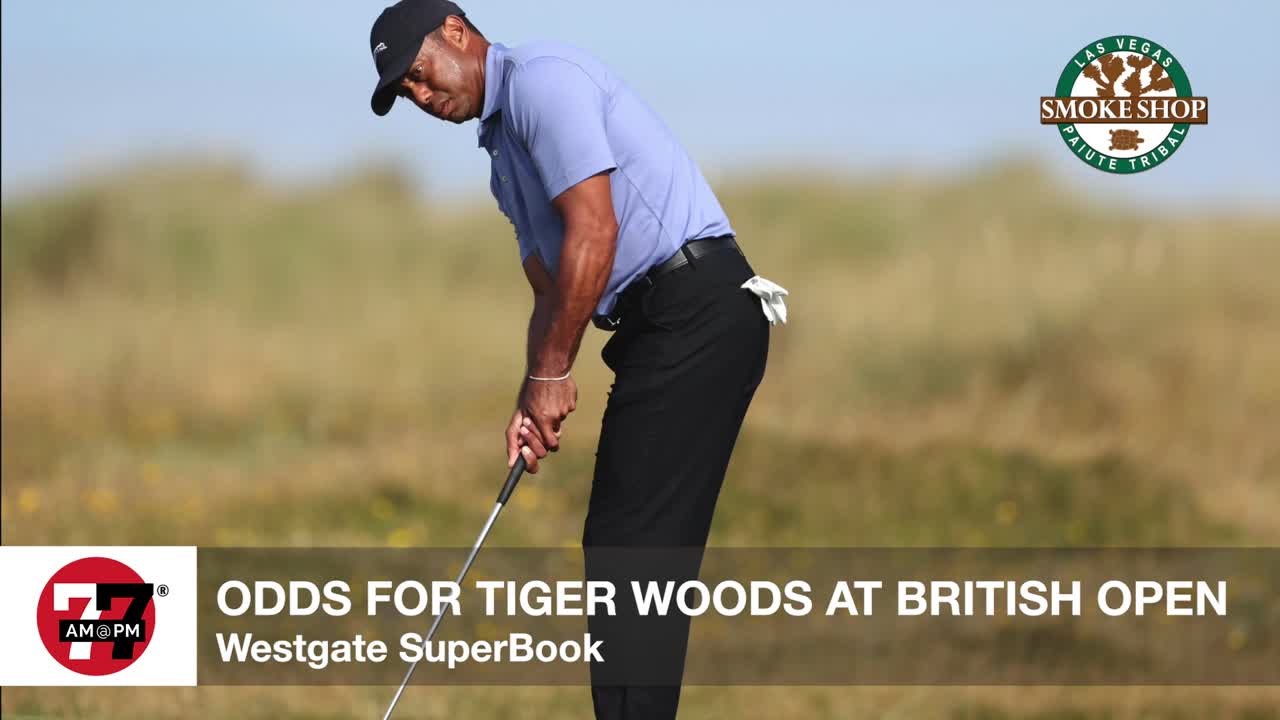 Odds for Tiger Woods at British Open