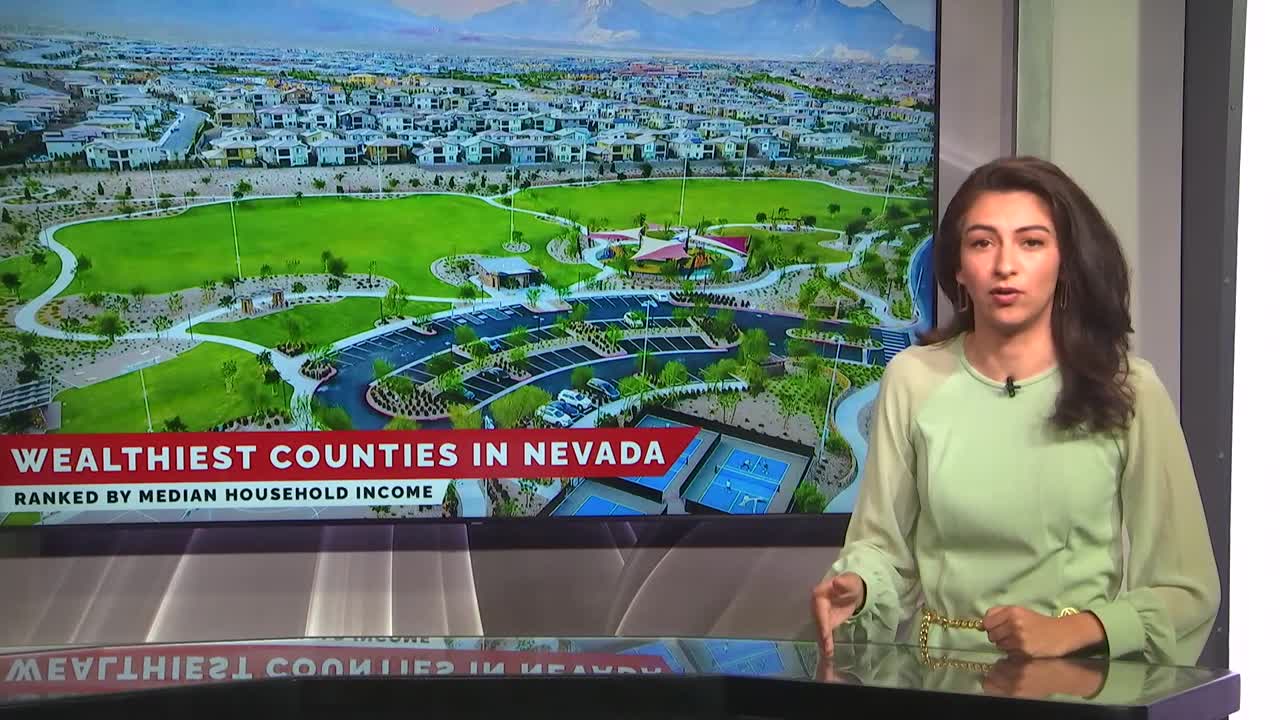 What are the richest and poorest counties in Nevada?