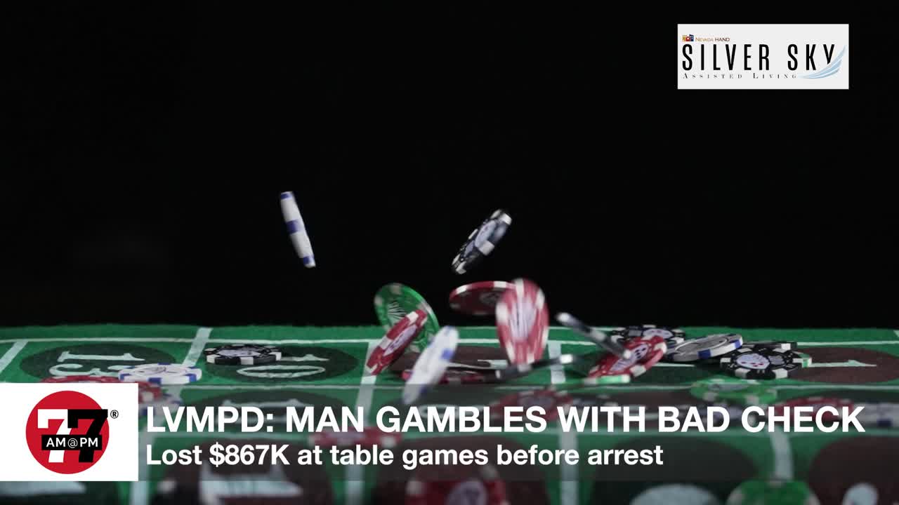 Police: Strip guest used bad check to gamble with $865K