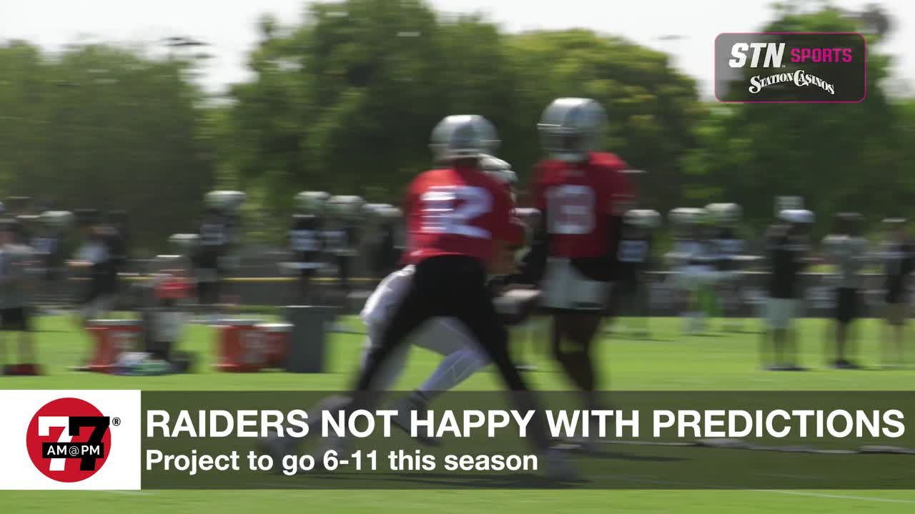 Raiders not happy with season predictions