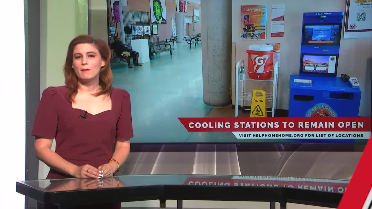 Cooling stations remain open due to heat