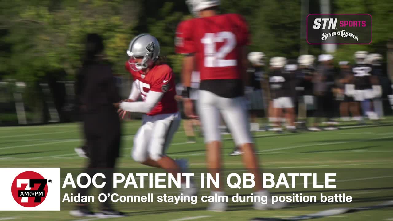 Aidan O’Connell patient in QB battle