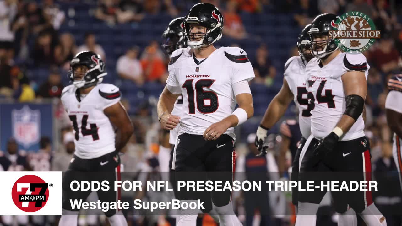 Odds for NFL preseason triple-header