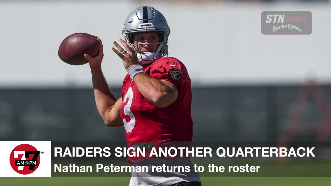 Nathan Peterman returns to the Raiders roster