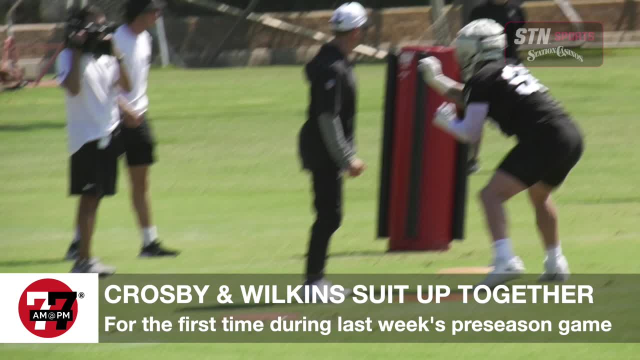 Crosby & Wilkins suit up together