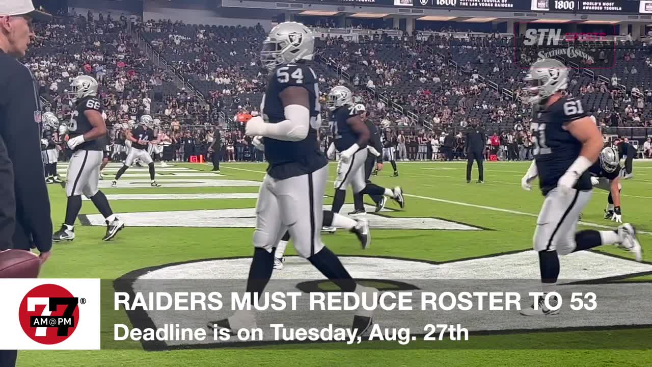 Raiders must reduce roster to 53