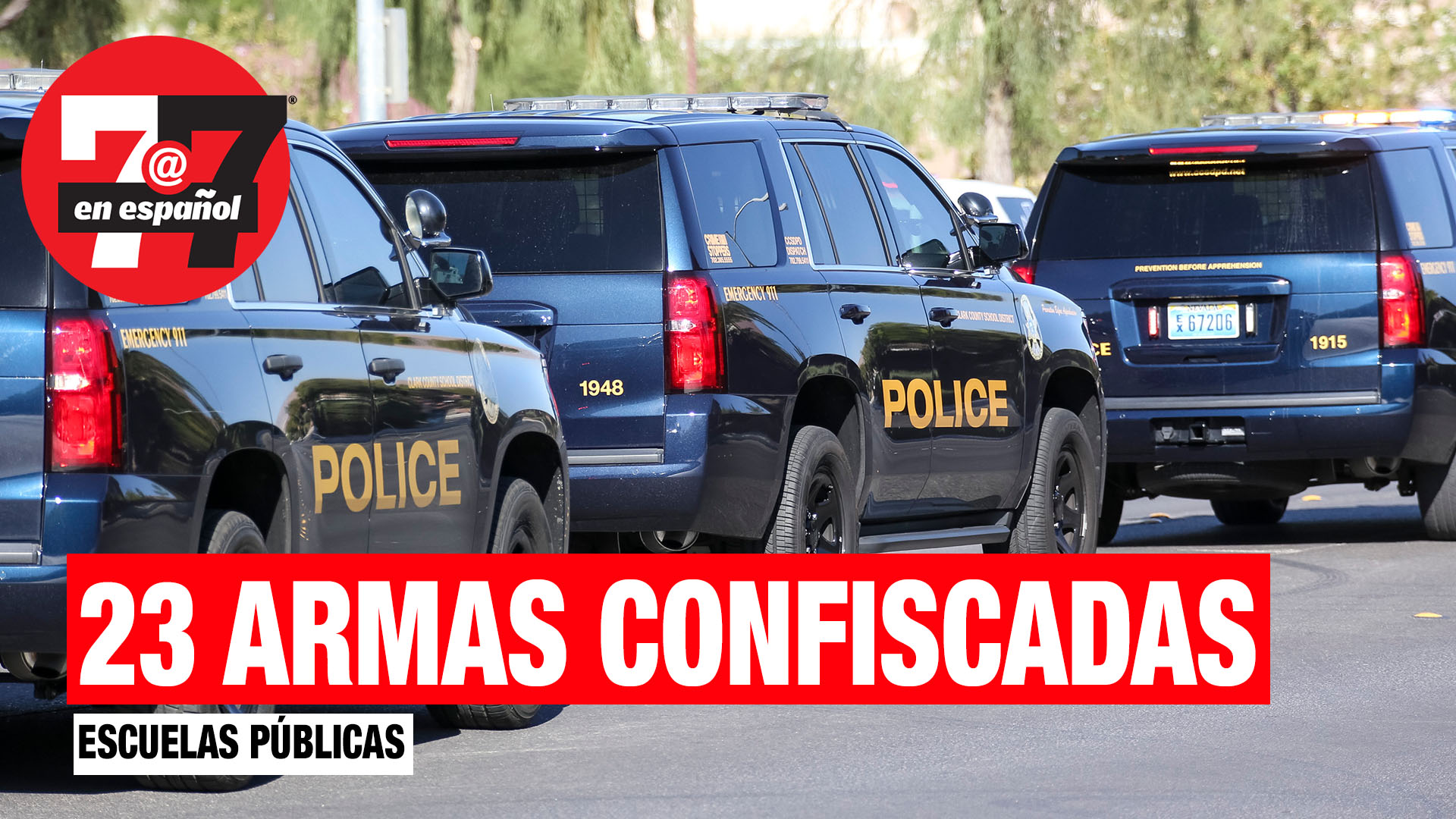 Noticias de Las Vegas | 23 armas confiscadas de las escuelas en el primer mes de clases